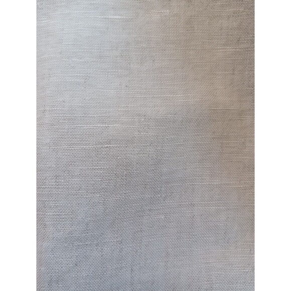 Richard Malcom Irish Linen Button Up Top Women M. Beige Floral Embordered Sleeve - Picture 10 of 15